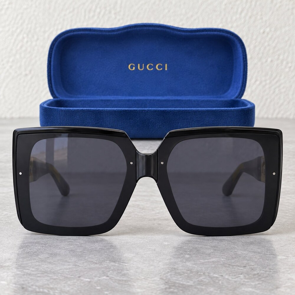 Gucci Black Square GG Sunglasses